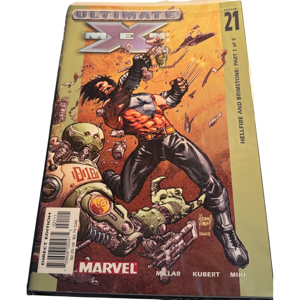 Ultimate X-Men #21‎ Comic Book Marvel Millar Kubert Miki Direct Edition